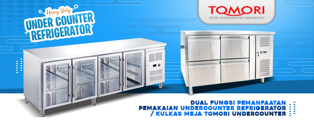 Dual fungsi pemanfaatan pemakaian undercounter refrigerator